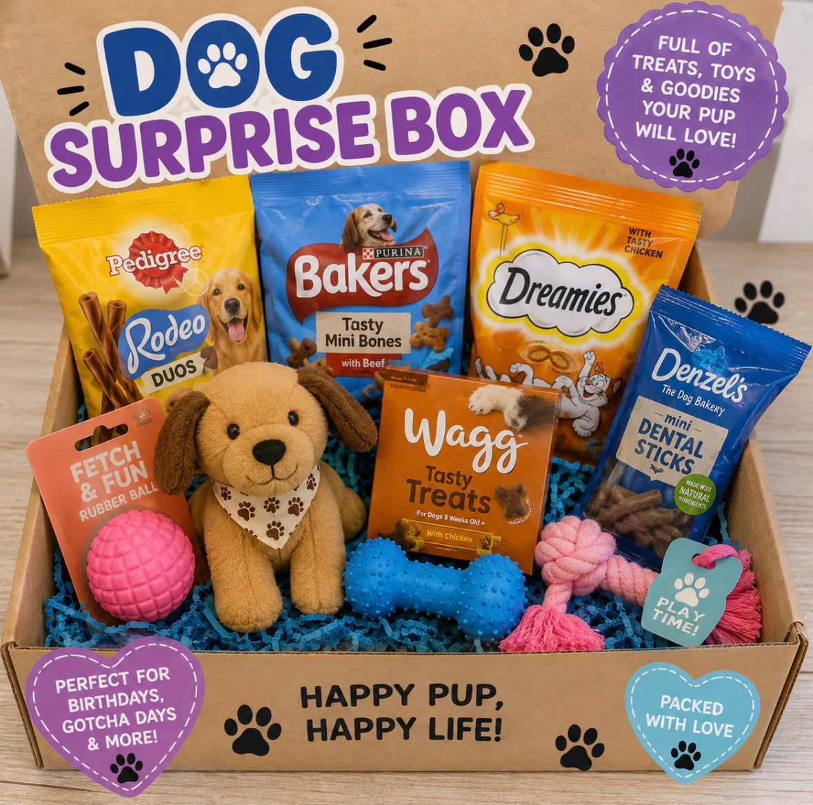 Dog surprise box