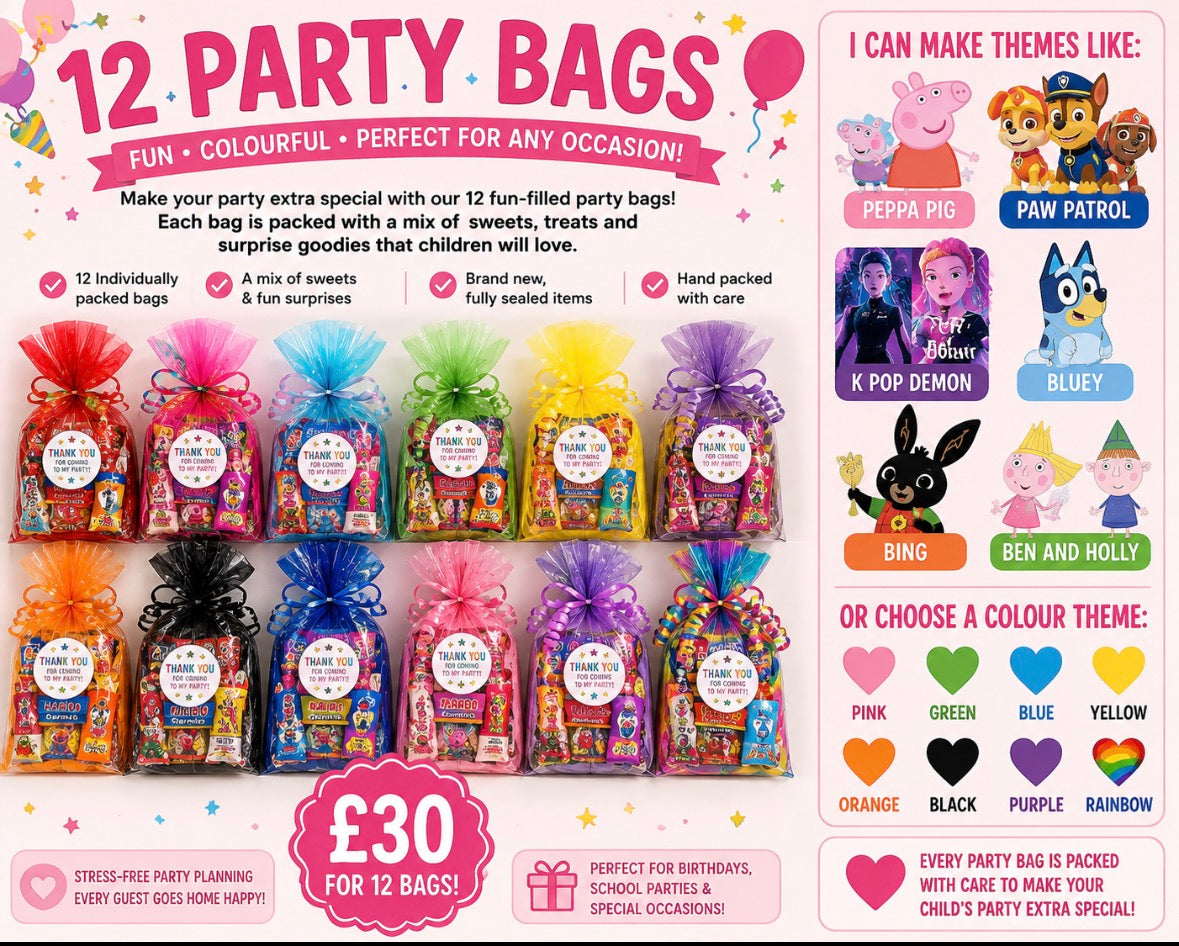12 party bags